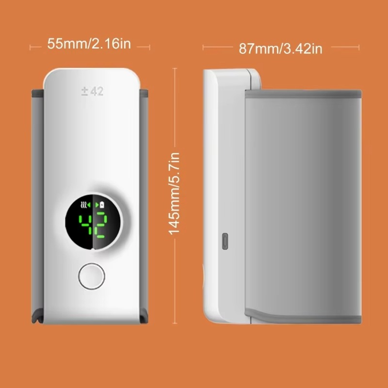 Baby Bottle Warmer Portable Automatic Temperature Control USB Rechargeable