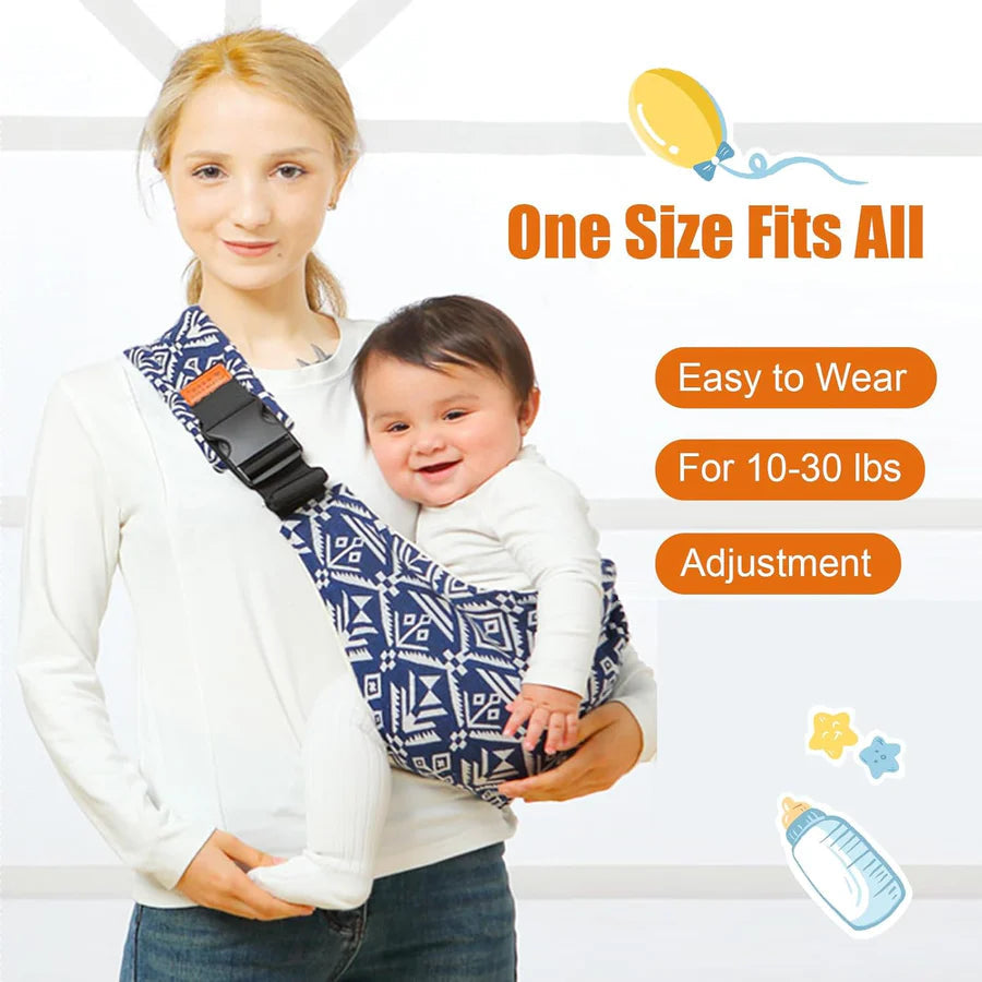 Baby Carrier Ergonomic Quick-Release Buckle & Adjustable Straps