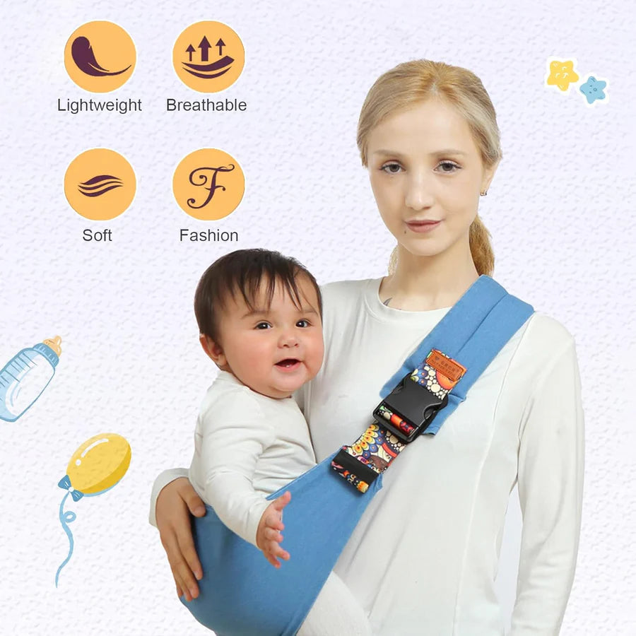 Baby Carrier Ergonomic Quick-Release Buckle & Adjustable Straps