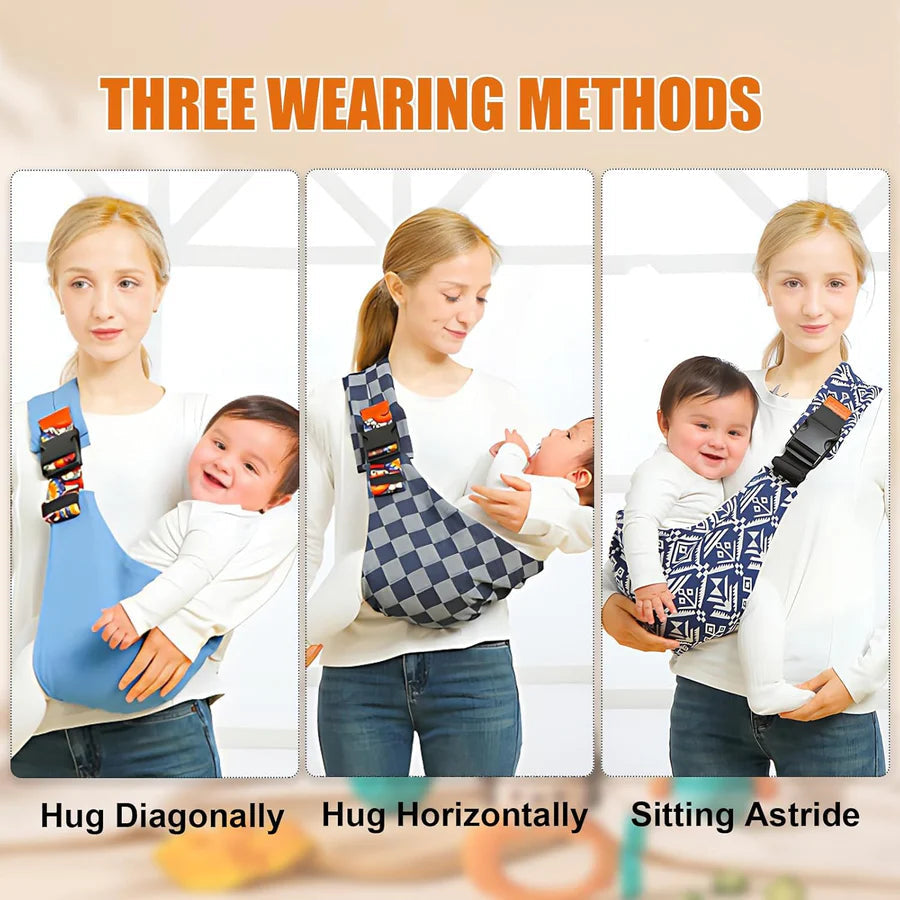Baby Carrier Ergonomic Quick-Release Buckle & Adjustable Straps