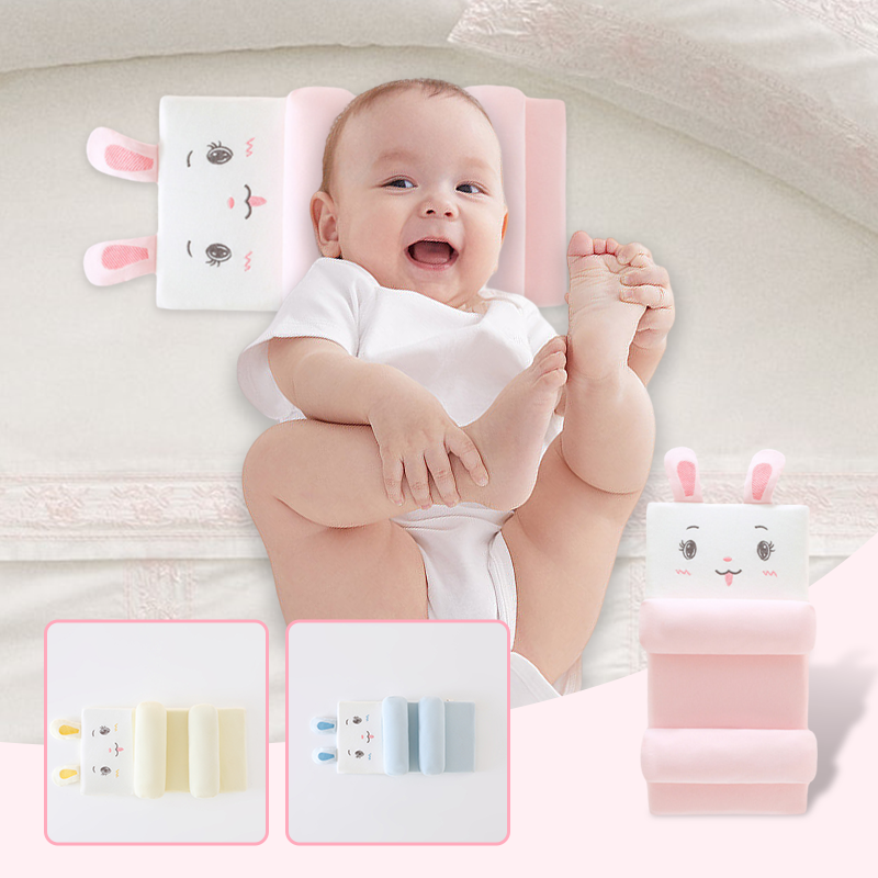 Baby Pillow Ergonomic Hollow-Zone Breathable Cotton Blend