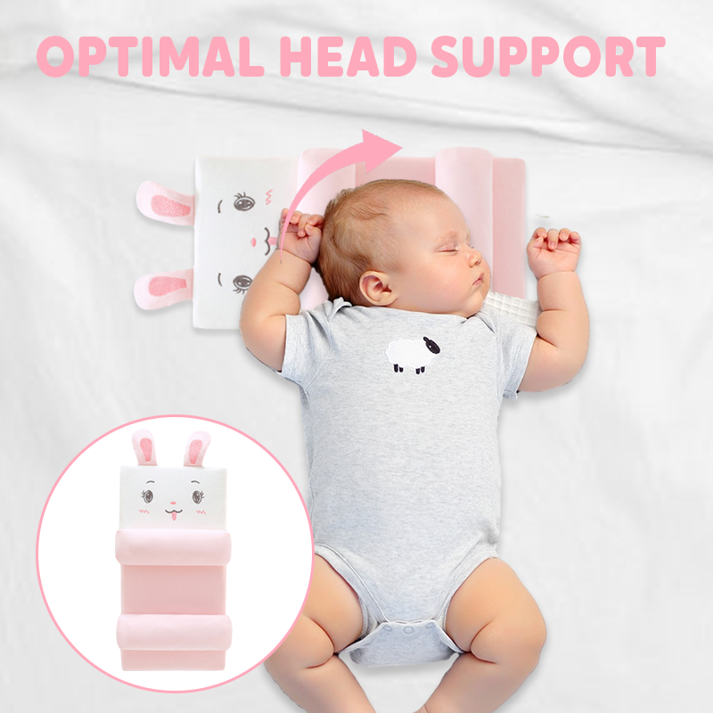 Baby Pillow Ergonomic Hollow-Zone Breathable Cotton Blend