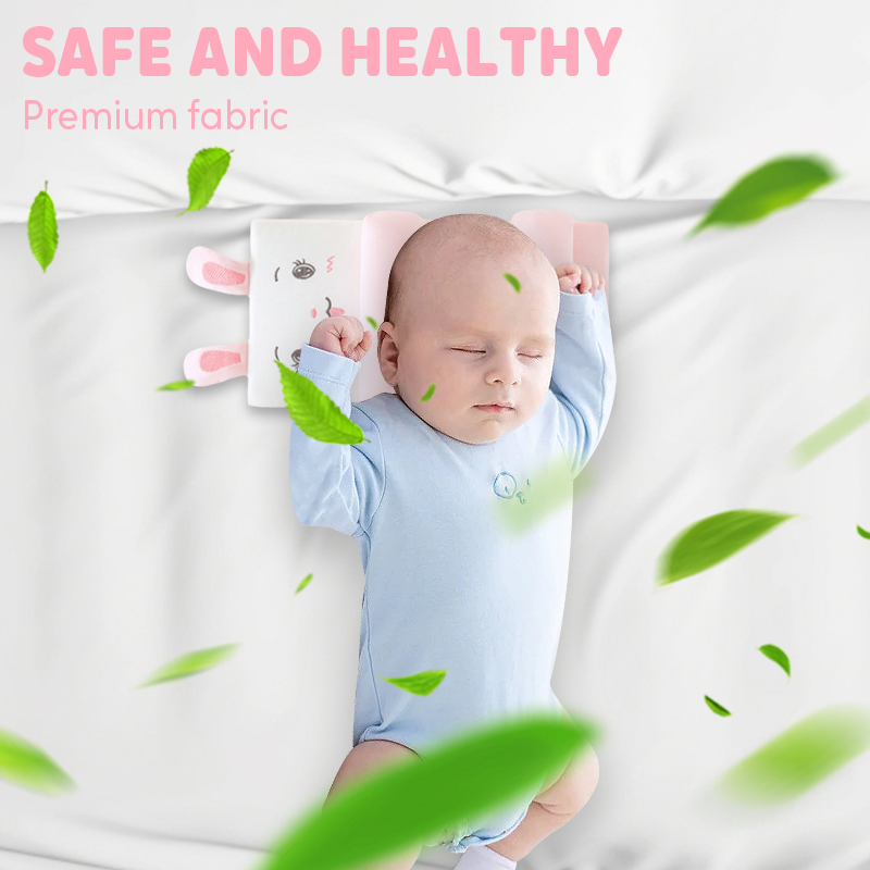 Baby Pillow Ergonomic Hollow-Zone Breathable Cotton Blend