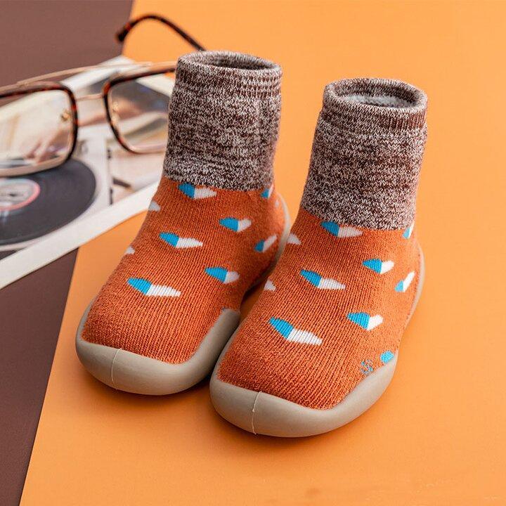 Baby Slippers Terry Lining Non-Slip Sole & Padded Footbed