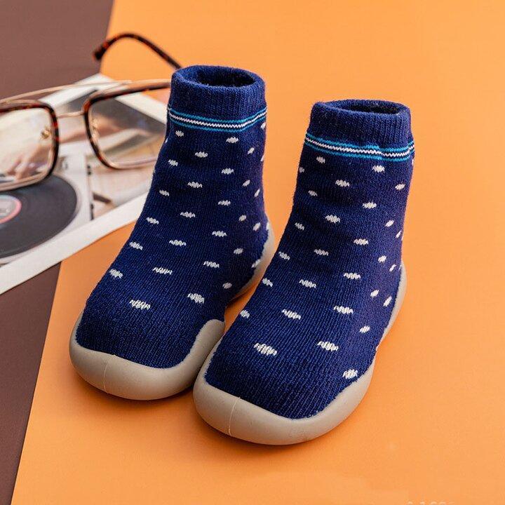Baby Slippers Terry Lining Non-Slip Sole & Padded Footbed