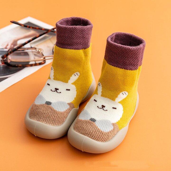 Baby Slippers Terry Lining Non-Slip Sole & Padded Footbed