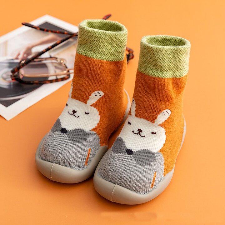 Baby Slippers Terry Lining Non-Slip Sole & Padded Footbed