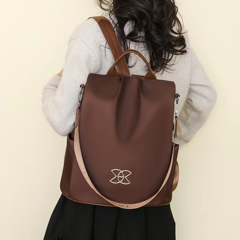 Backpack Anti-Theft Hidden Back Zipper Water-Repellent Oxford Fabric