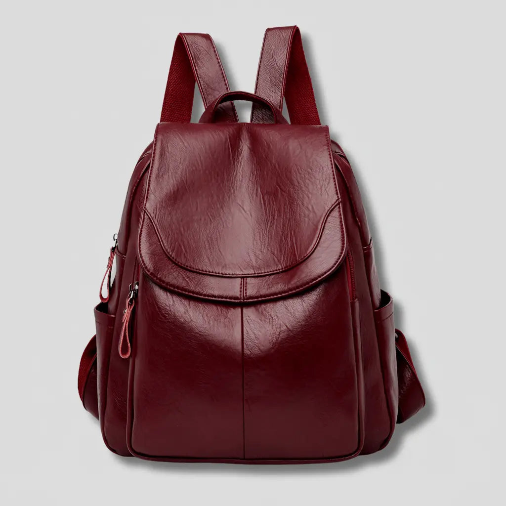 Backpack Anti-Theft Hidden Zipper Embossed PU Leather