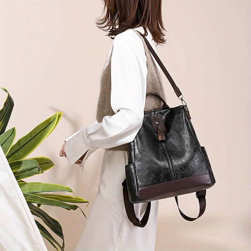 Backpack Anti-Theft Water-Repellent Vegan Leather