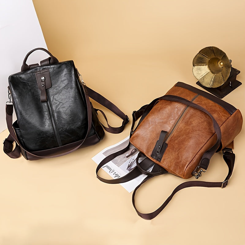 Backpack Anti-Theft Water-Repellent Vegan Leather