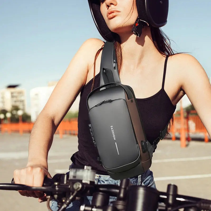 Backpack Cut-Resistant Fabric RFID Protection & USB Port
