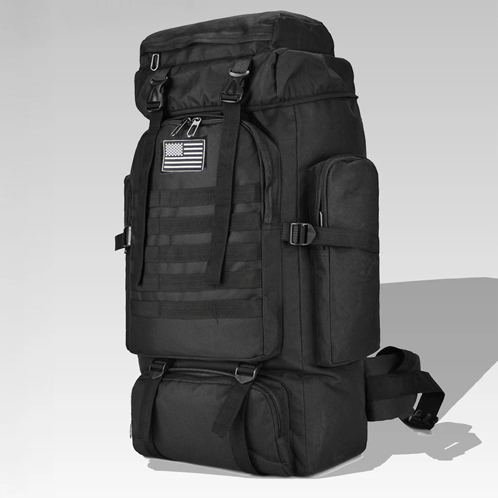 Backpack Tactical Nylon MOLLE & Expandable Up To 100L