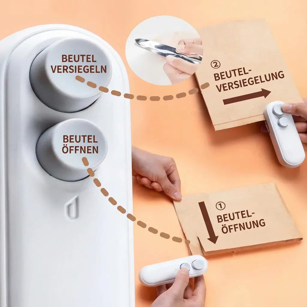 Bag Sealer 2-in-1 Cutter & Heat Sealer USB-C