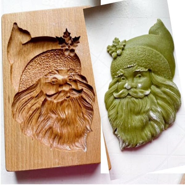 Baking Mold Hand-Carved Wood Non-Stick 20 Designs