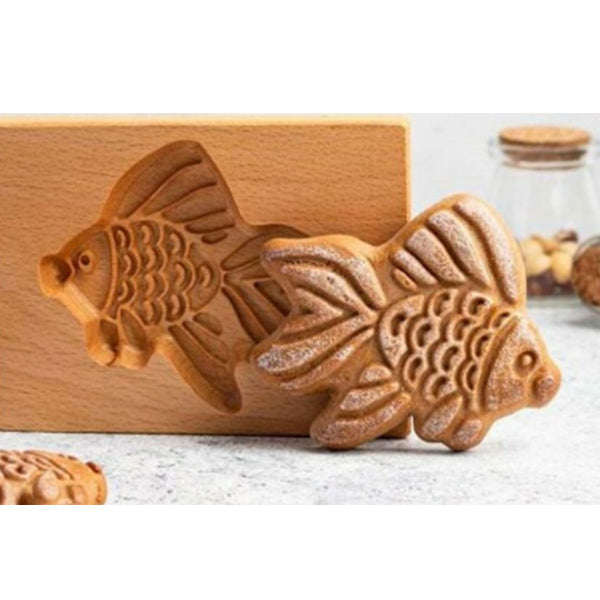 Baking Mold Hand-Carved Wood Non-Stick 20 Designs