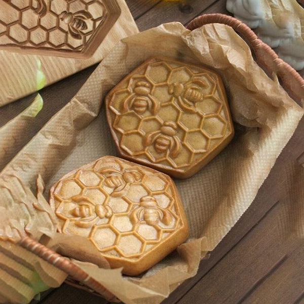 Baking Mold Hand-Carved Wood Non-Stick 20 Designs