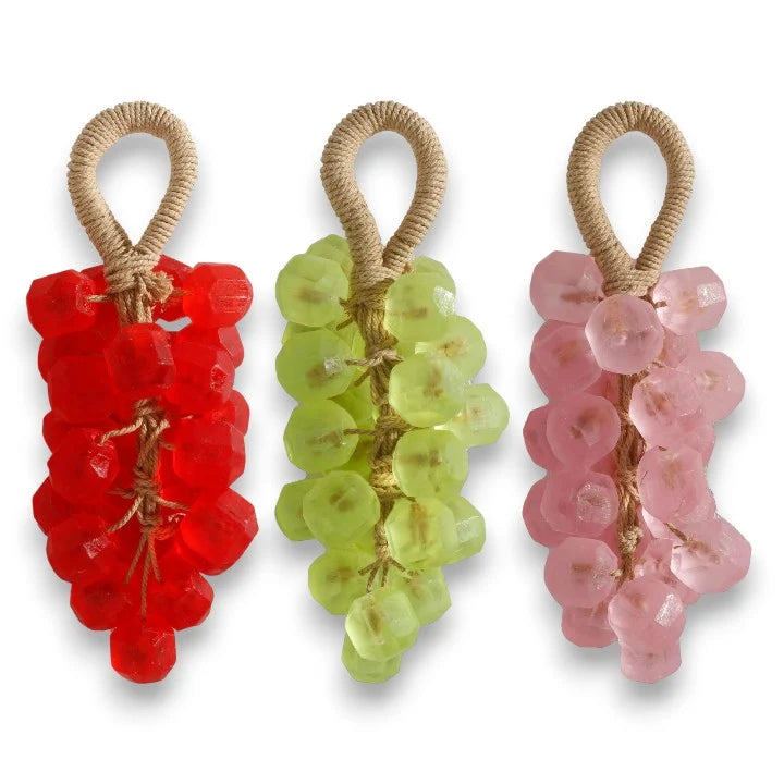 Bar Soap Glycerin Grape Shape With Hanging Loop