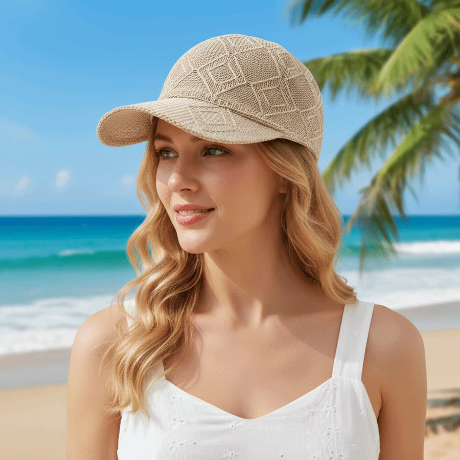 Baseball Cap Breathable Mesh Featherlight Adjustable Snap Closure