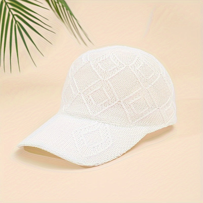 Baseball Cap Breathable Mesh Featherlight Adjustable Snap Closure