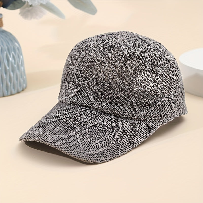 Baseball Cap Breathable Mesh Featherlight Adjustable Snap Closure