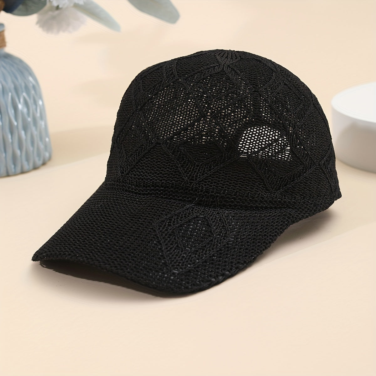 Baseball Cap Breathable Mesh Featherlight Adjustable Snap Closure