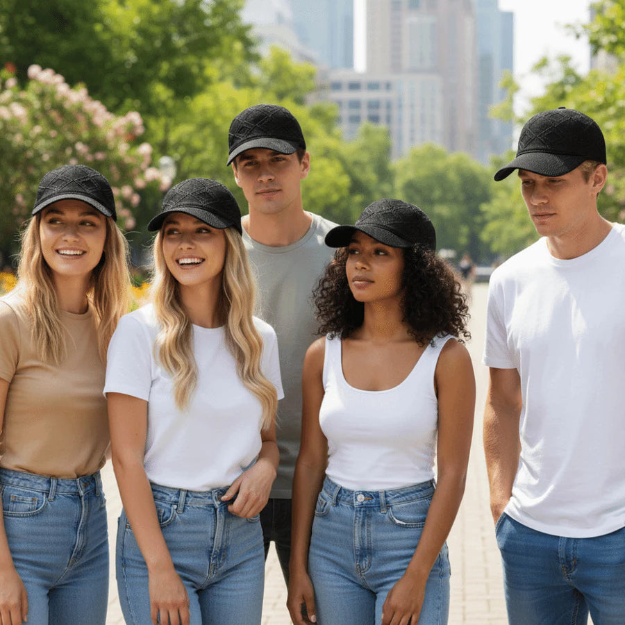 Baseball Cap Breathable Mesh Featherlight Adjustable Snap Closure