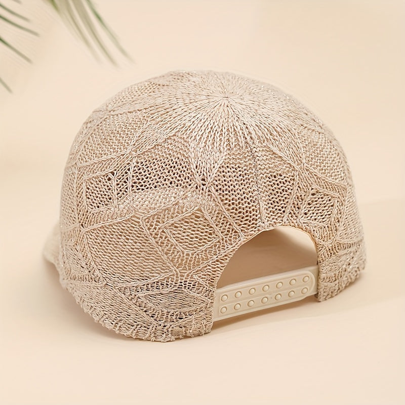 Baseball Cap Breathable Mesh Featherlight Adjustable Snap Closure
