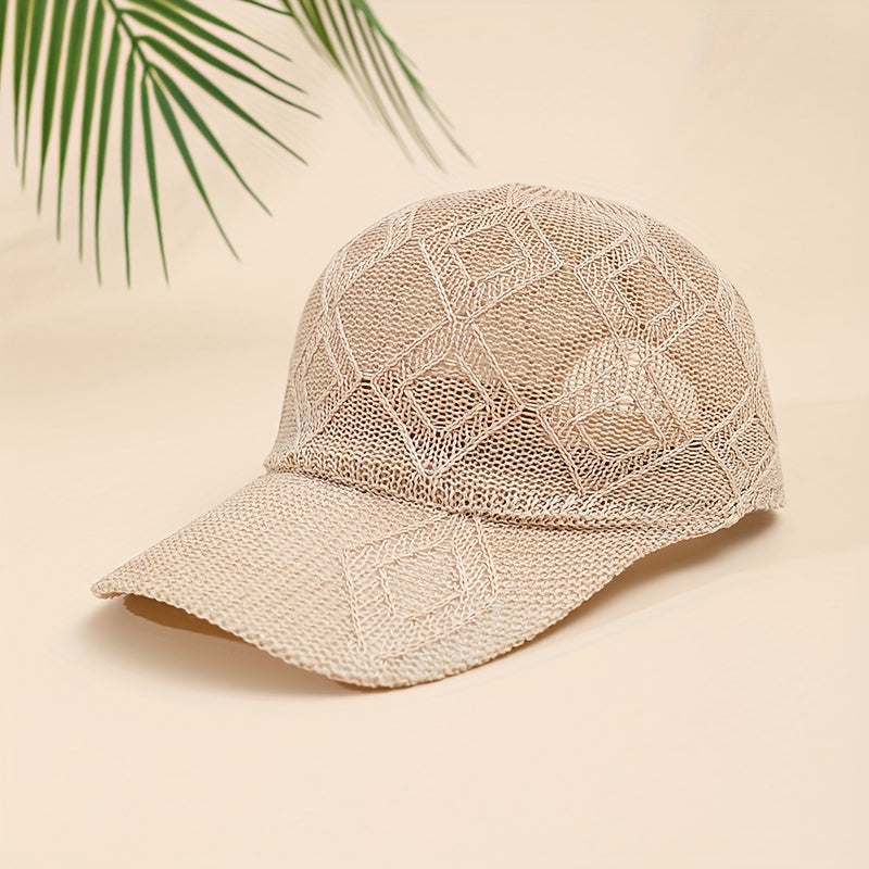 Baseball Cap Breathable Mesh Featherlight Adjustable Snap Closure