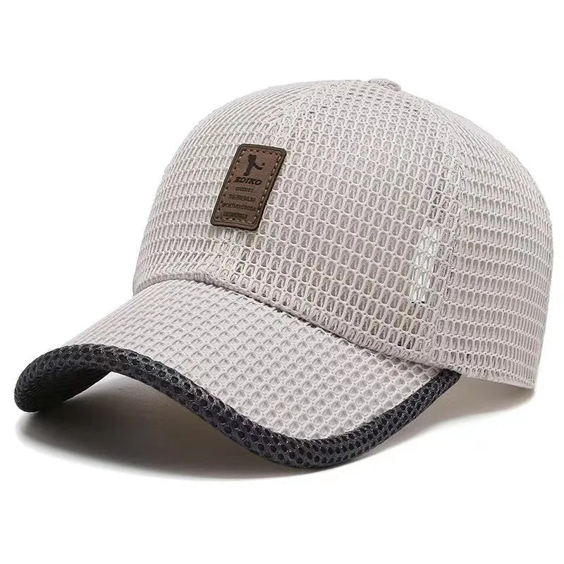 Baseball Cap Full Mesh Adjustable Snapback Extended Brim