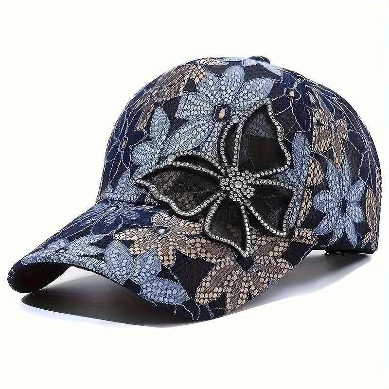 Baseball Cap Sequin Butterfly Breathable Mesh Adjustable Fit