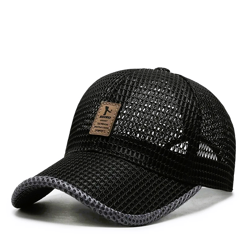 Baseball Cap Ventilated Mesh Adjustable Strap & Sweatband