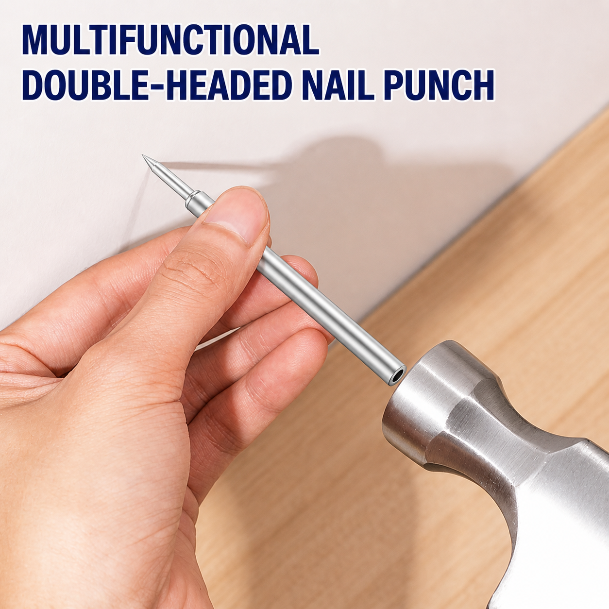 Baseboard Nail Set Double-Head Galvanized Steel 100 Piece