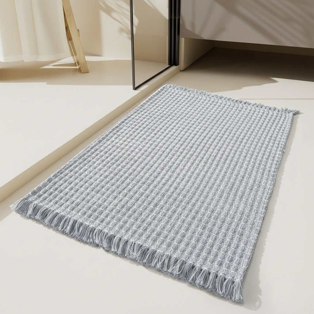 Bath Mat Extra-Thick Microfiber Non-Slip Backing