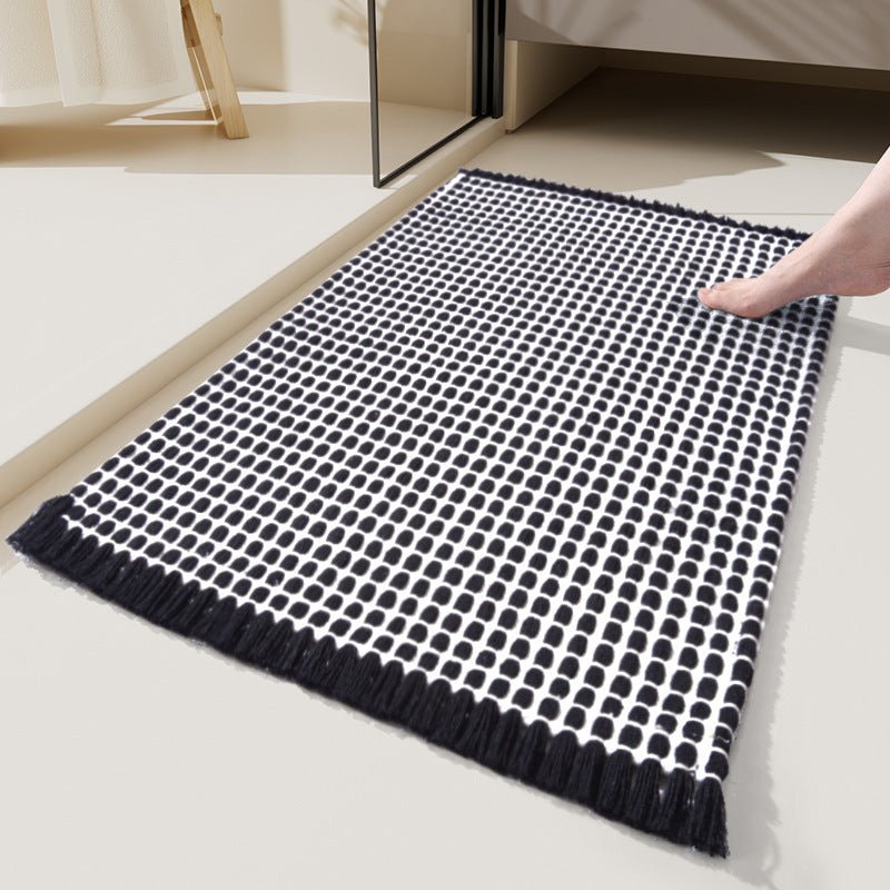 Bath Mat Extra-Thick Microfiber Non-Slip Backing