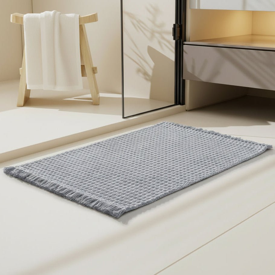 Bath Mat Extra-Thick Microfiber Non-Slip Backing