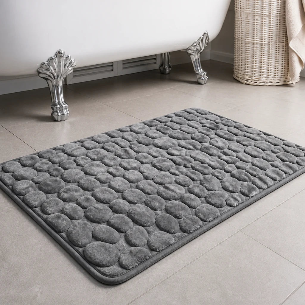 Bath Mat Non-Slip Quick-Dry Cotton Terry