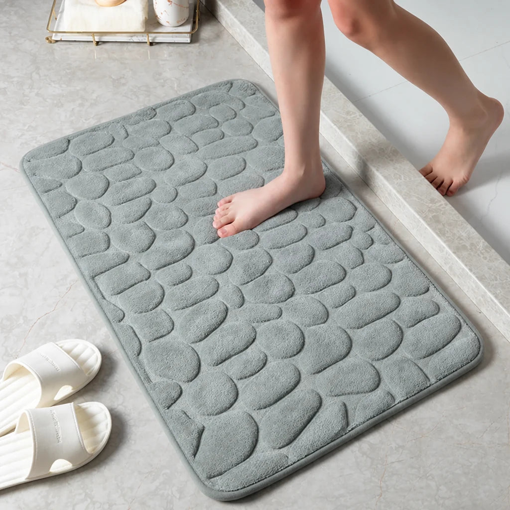 Bath Mat Non-Slip Quick-Dry Cotton Terry