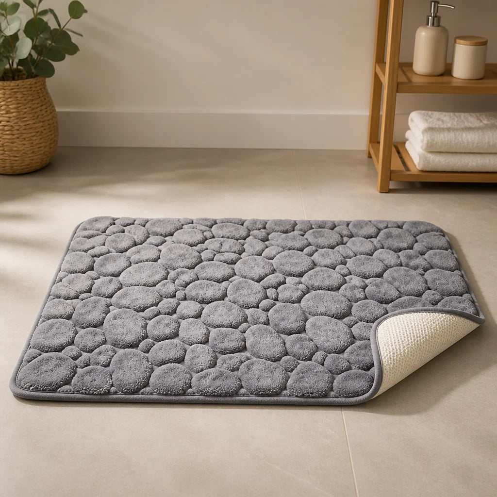 Bath Mat Non-Slip Quick-Dry Cotton Terry