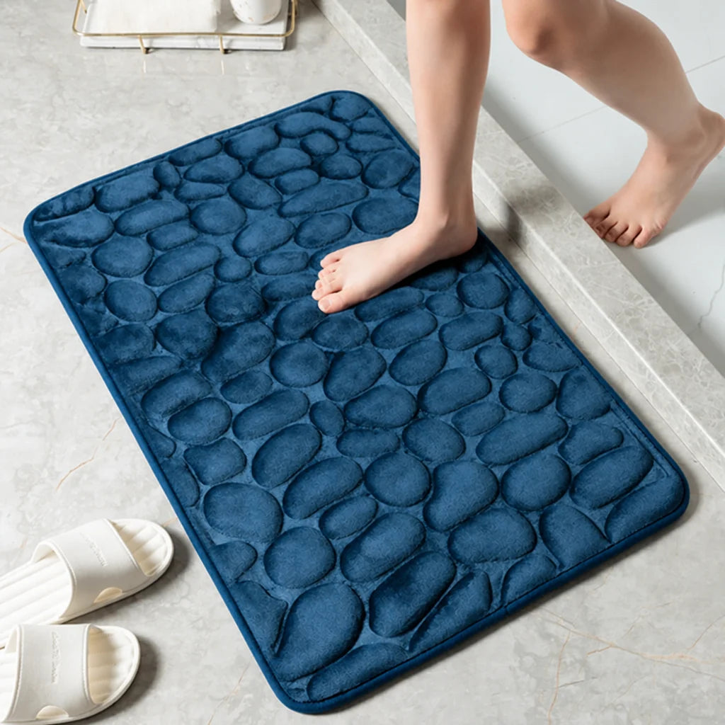Bath Mat Non-Slip Quick-Dry Cotton Terry