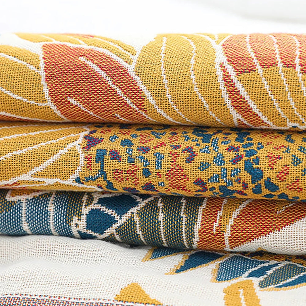 Bath Towel 100% Cotton Sunflower Jacquard Quick-Drying