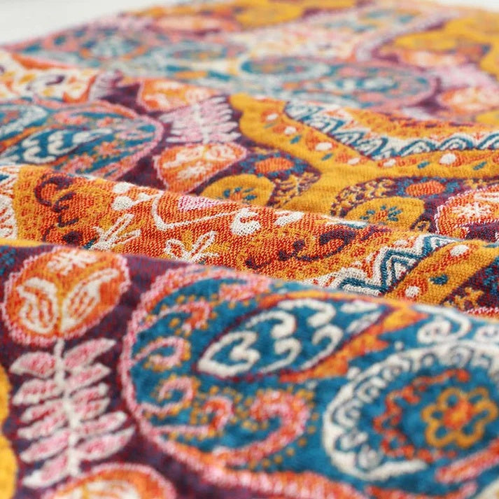Bath Towel 100% Cotton Vintage Boho Pattern