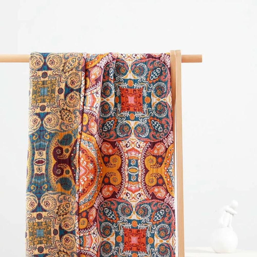 Bath Towel 100% Cotton Vintage Boho Pattern