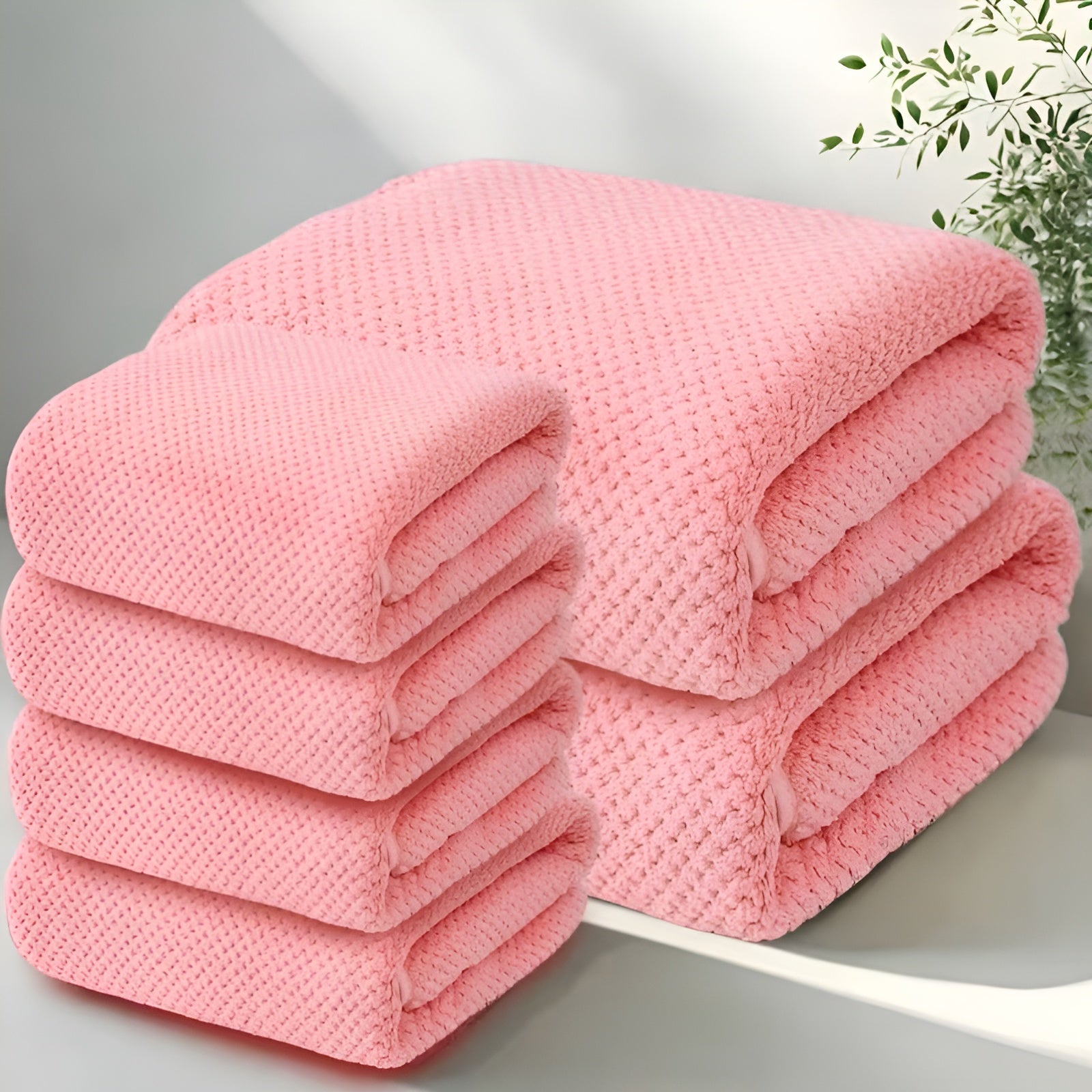 Bath Towel Set Microfiber Ultra-Absorbent Set of 6