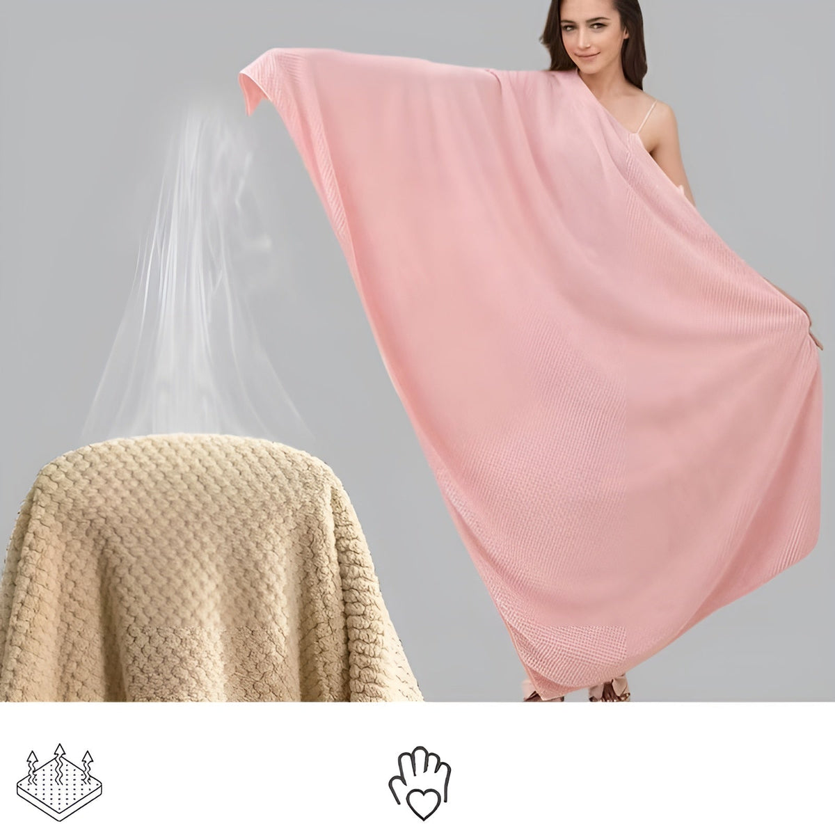 Bath Towel Set Microfiber Ultra-Absorbent Set of 6