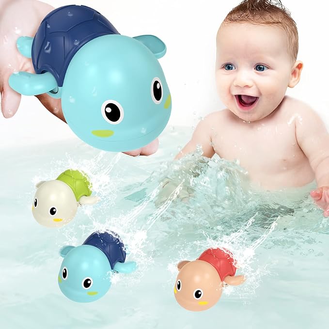 Bath Toy Set Wind-Up Quick-Drying Set of 6