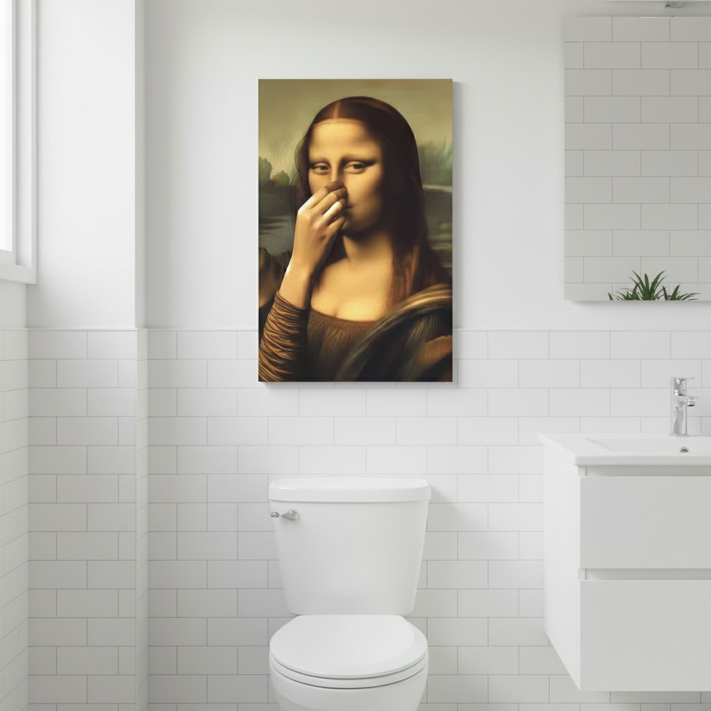 Bathroom Canvas Print Waterproof Pre-Framed Ready To Hang