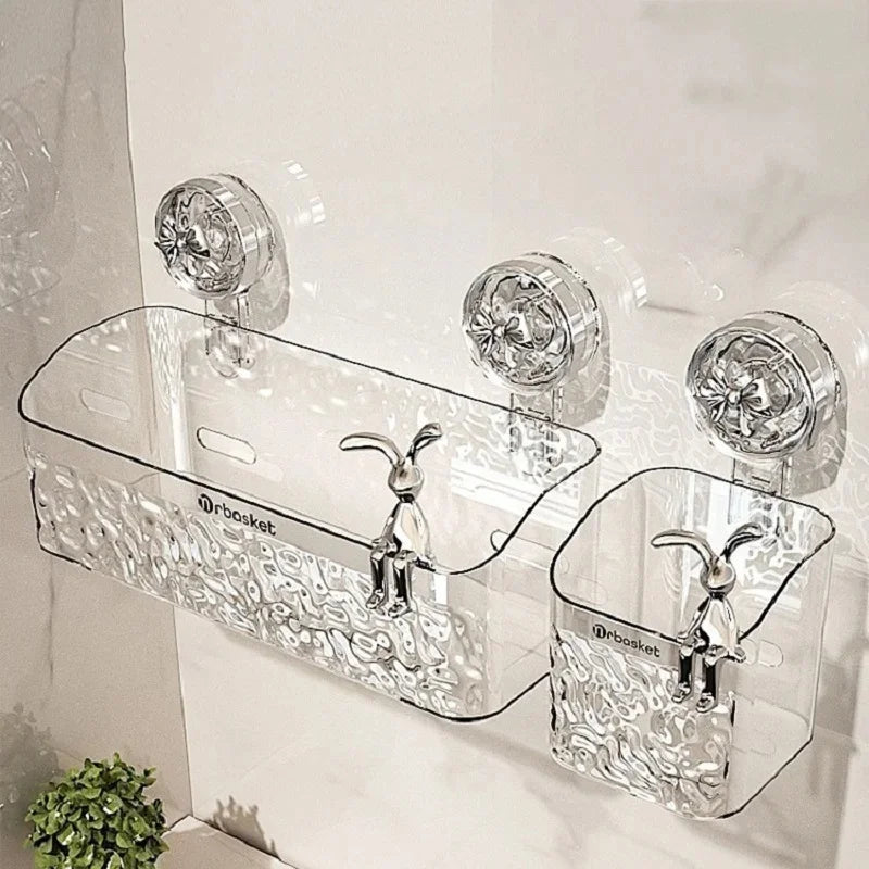 Bathroom Corner Shelf Drill-Free Drainage Space-Saving
