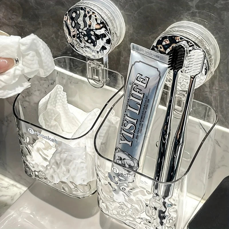 Bathroom Corner Shelf Drill-Free Drainage Space-Saving