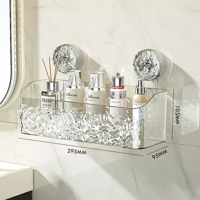 Bathroom Corner Shelf Drill-Free Drainage Space-Saving
